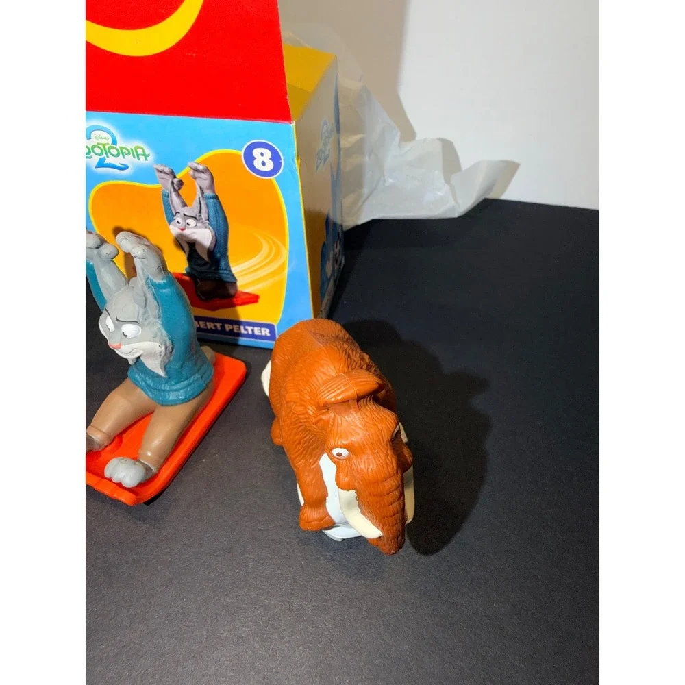 Disney Zootopia 2 McDonalds Happy Meal Toys Nick Wilde Pawbert Pelter Set of 3